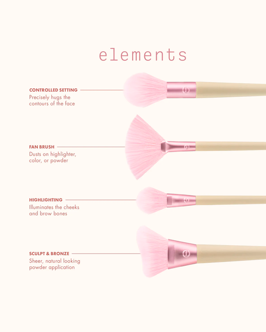 Elements Wind-Kissed Finish Makeup Brush Kit