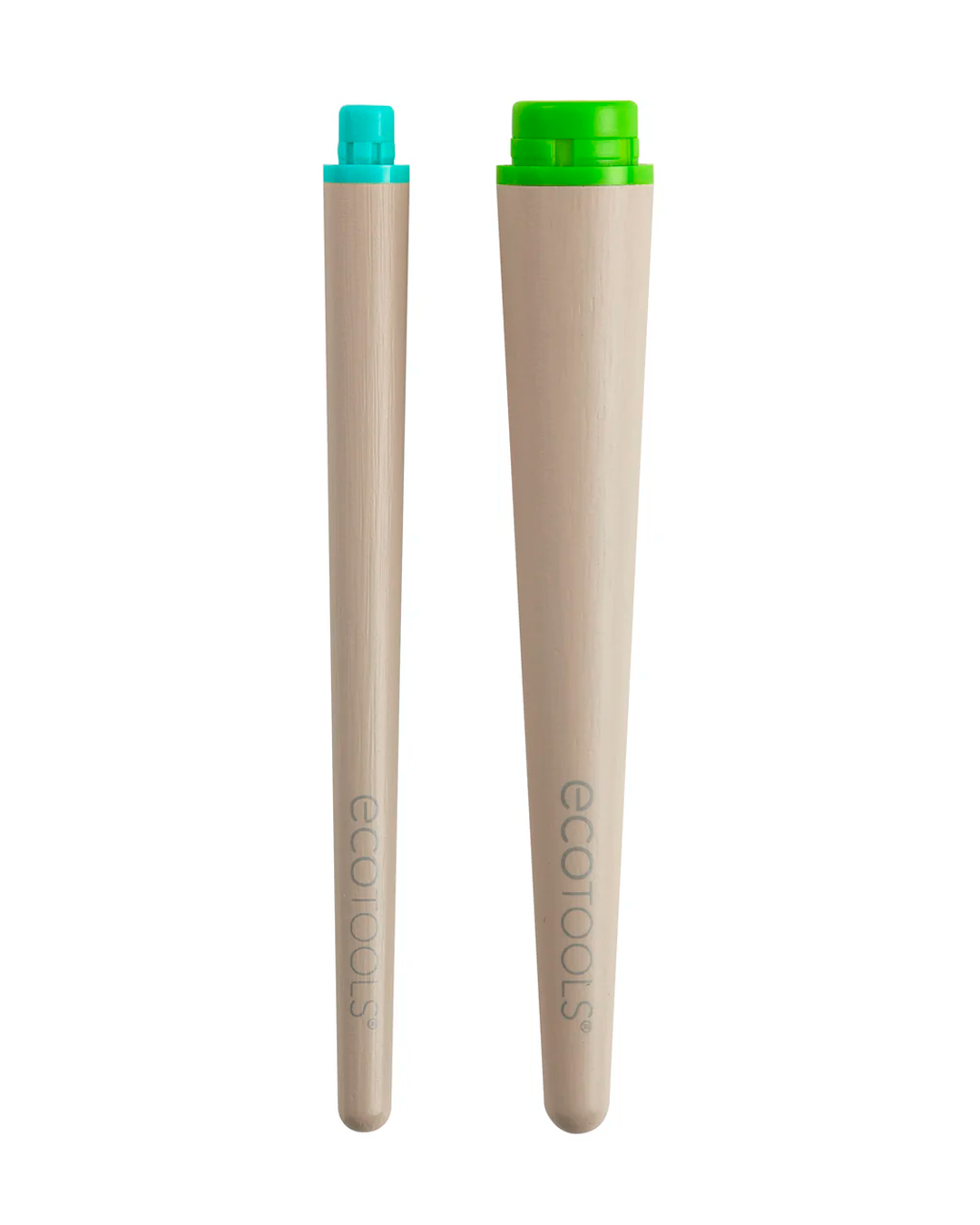 Interchangeable Green and Blue Makeup Brush Handles