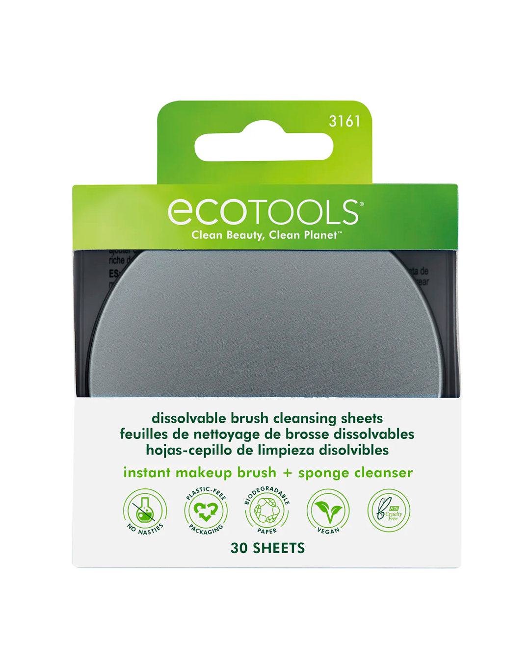 Dissolving Brush Cleansing Sheets, 30 Sheets Count