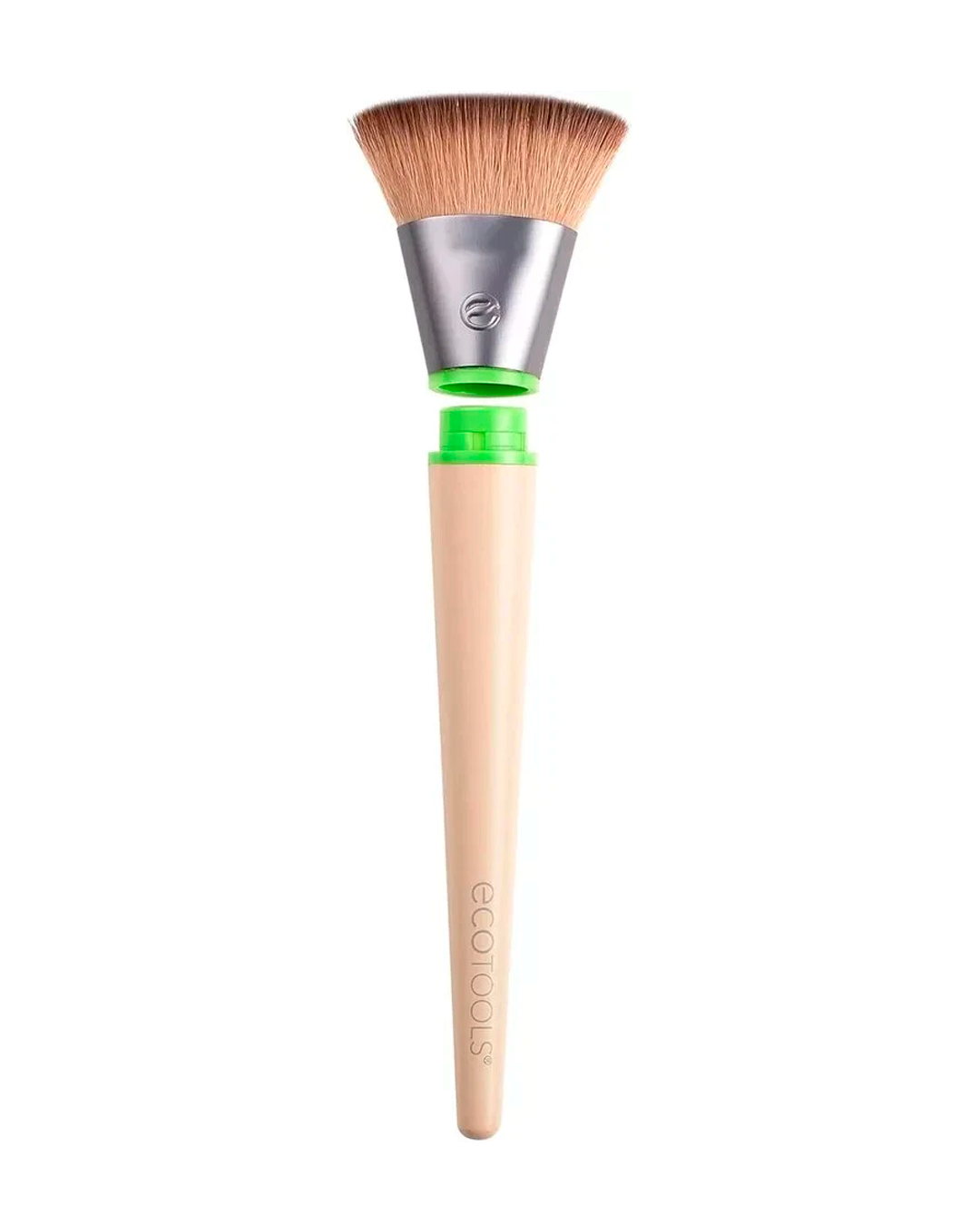 Interchangeable Flat Foundation Brush With Handle Make Up