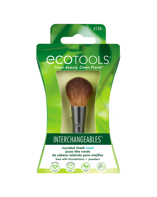 Interchangeable Rounded Cheek Makeup Brush Head