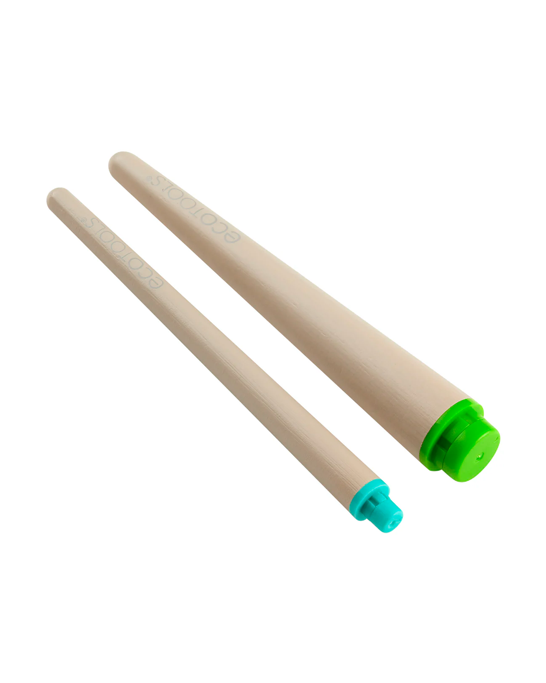 Interchangeable Green and Blue Makeup Brush Handles